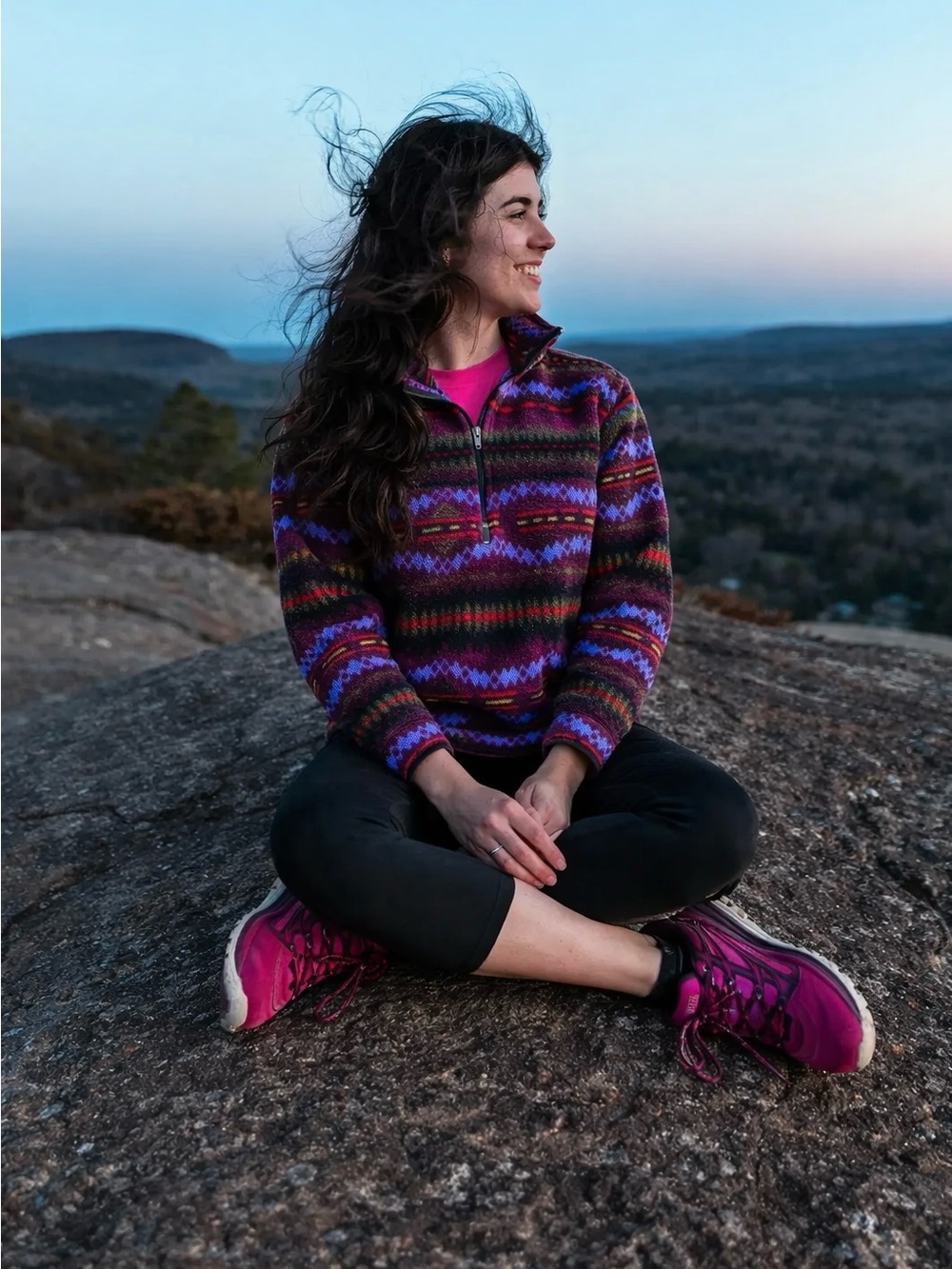 Patagonia Lightweight Synchilla Sweater in Sacajawea Blackberry Size XS Vintage - Picture 17 of 17